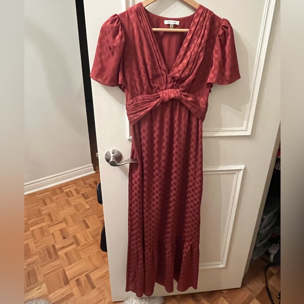 Max studio burnt orange dress